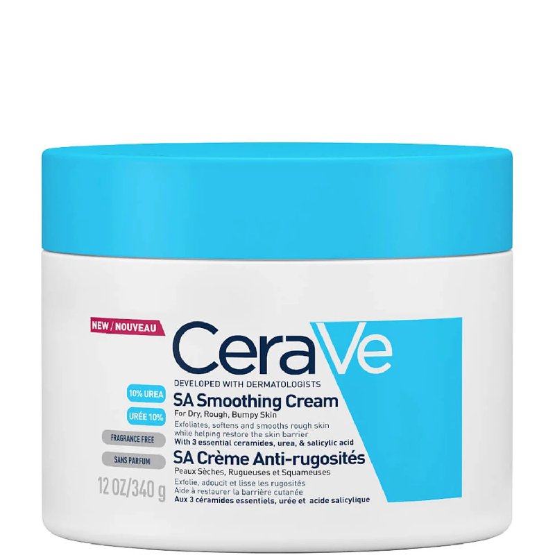 CeraVe SA Smoothing Cream with Salicylic Acid for Dry, Rough & Bumpy Skin 340g
