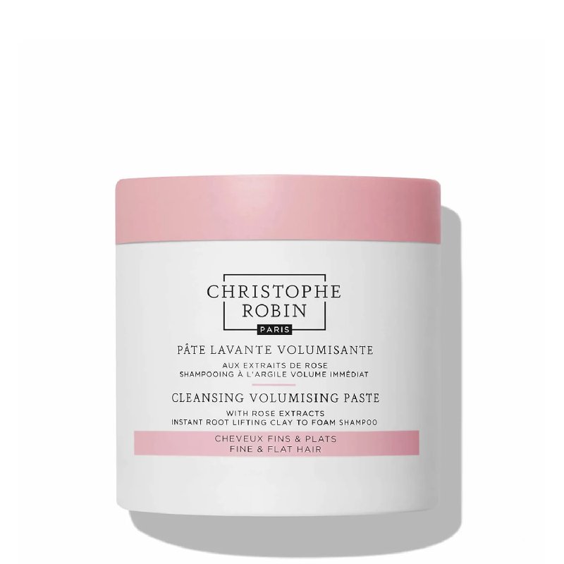 Christophe Robin Cleansing Volumising Paste with Rassoul Clay and Rose 250ml