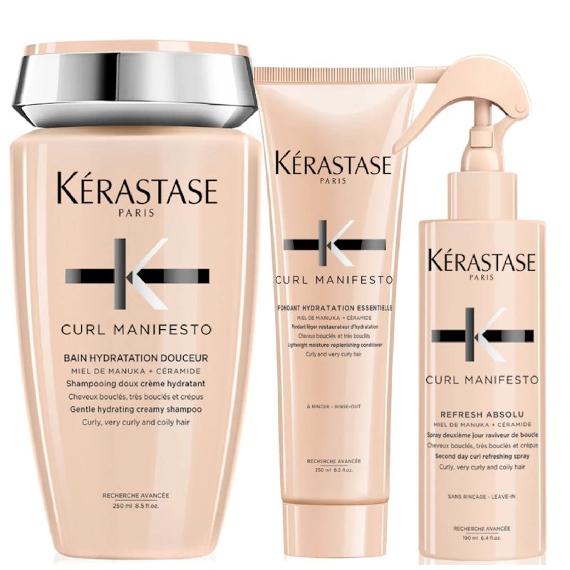 Kérastase Curly Hair Heroes Bundle with Shampoo, Conditioner and Spray