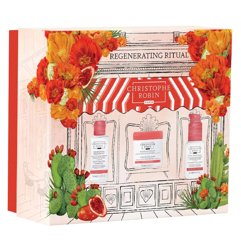 Christophe Robin Exceptional Regenerating Ritual Set with Prickly Pear Oil