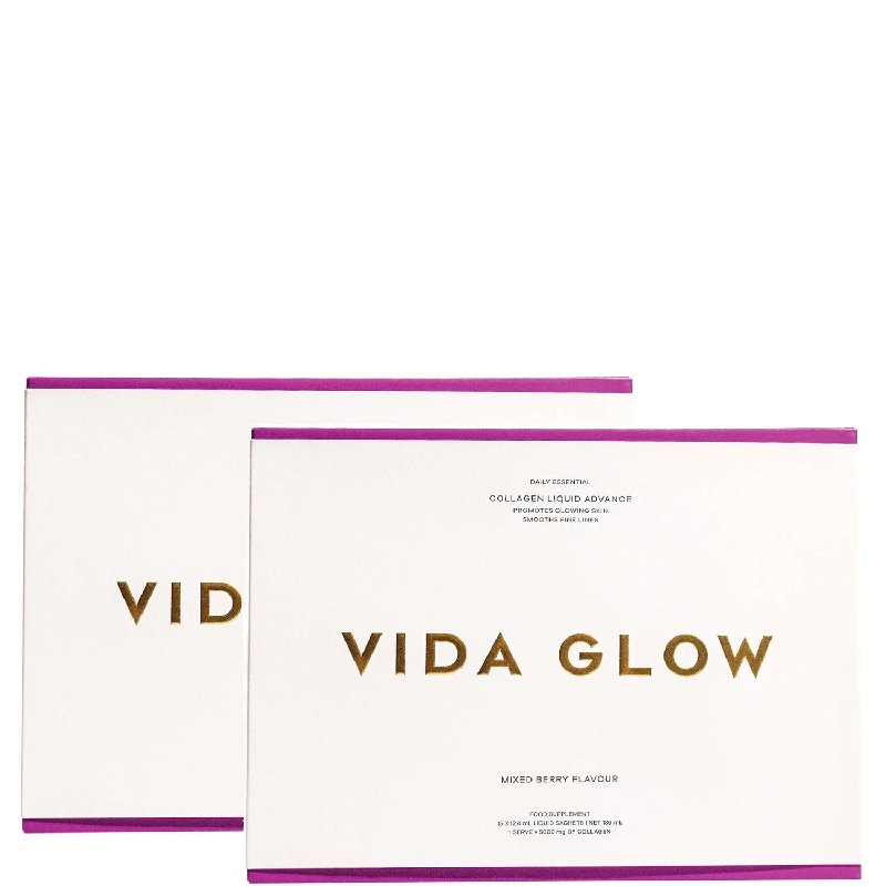 Vida Glow Collagen Liquid Advanced Duo - Mixed Berry Flavour (2 Boxes)