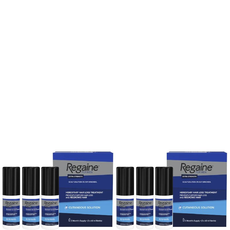 Regaine For Men Extra Strength Re-Growth Scalp Solution 5% Minoxidil - 6 x 60ml
