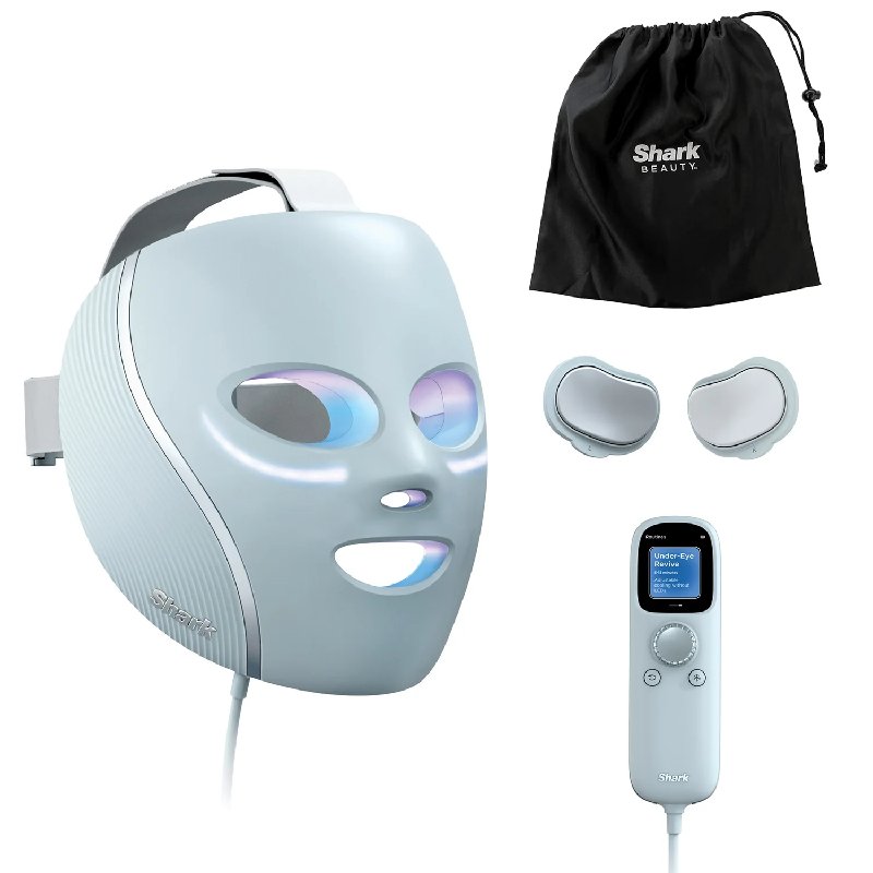 Shark Beauty CryoGlow Under-Eye Cooling and LED Anti-Ageing Mask - Blue Frost