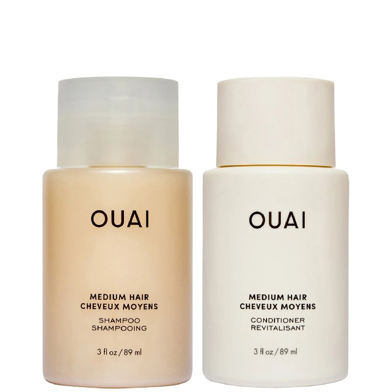 OUAI Medium Shampoo and Conditioner Travel Bundle, 89ml Each