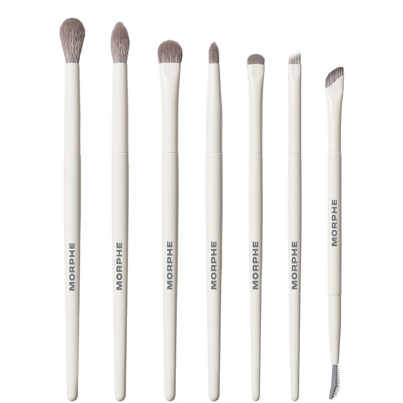 Morphe Eye Want It All 7-Piece Eye Brush Set with Synthetic Silver-Ion Bristles