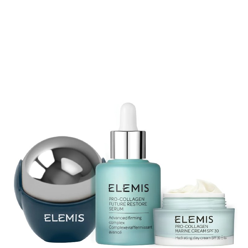 Elemis Pro-Collagen Firm and Sculpt Collection with CryoGlobe, Serum and SPF Cream