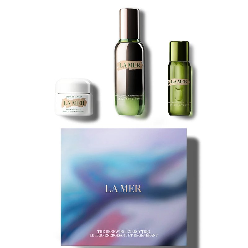 La Mer The Renewing Energy Trio Set with Treatment Lotion, Firming Serum and Crème de la Mer 30ml Each