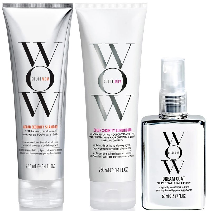Color Wow Dream Clean Normal to Thick Hair Trio with Travel Dream Coat Spray 50ml
