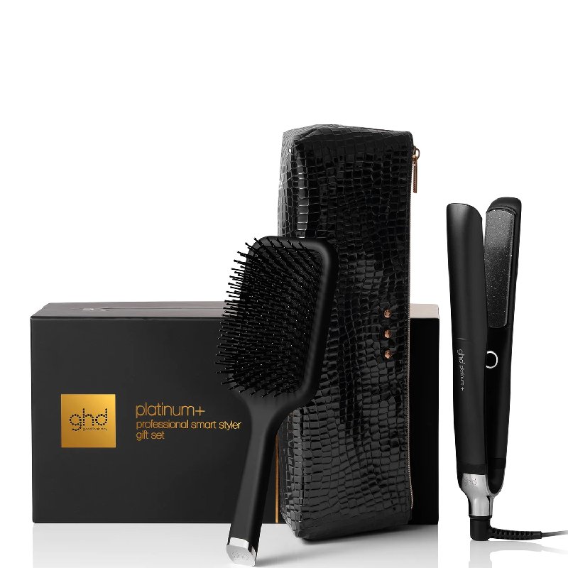 ghd Platinum+ Styler Gift Set with Paddle Brush and Storage Bag