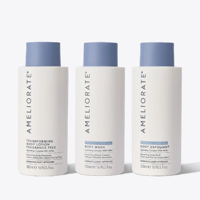 Ameliorate Smooth Skin Supersize Bundle, Fragrance Free 500ml Set