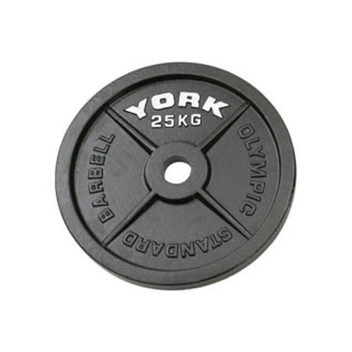 York Fitness 25kg Hammertone Cast Iron Olympic Plate