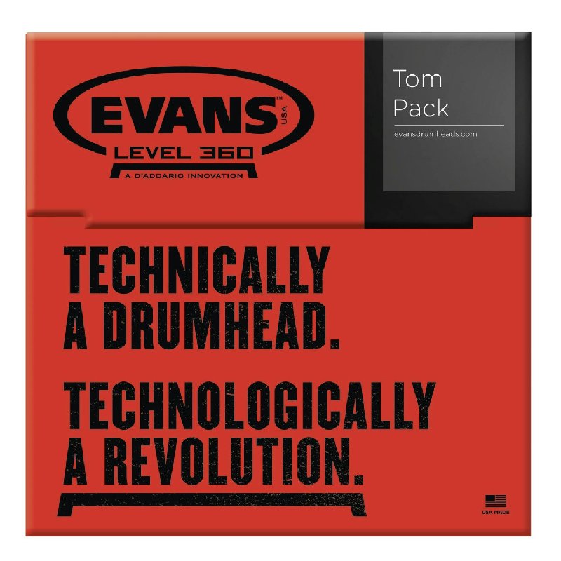 Evans G1 Clear Fusion Tom Pack Drum Heads - 10", 12", 14"