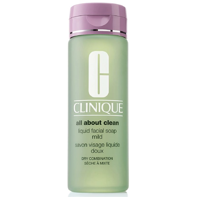 Clinique All About Clean Mild Liquid Facial Soap for Dry Combination Skin 200ml