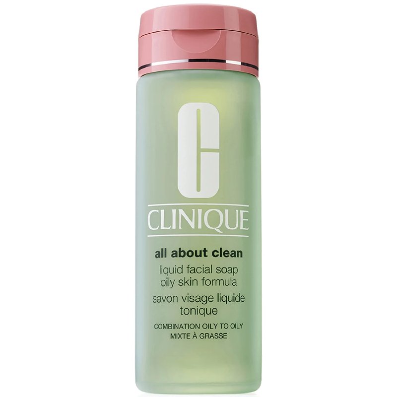 Clinique All About Clean Liquid Facial Soap for Combination Oily to Oily Skin 200ml