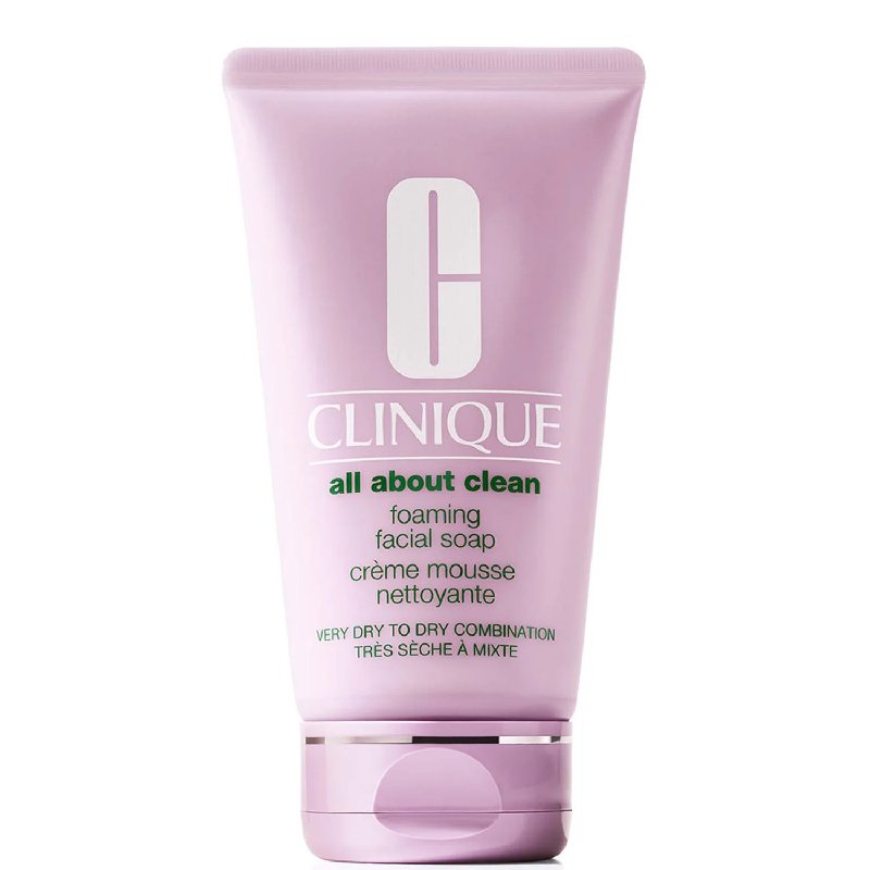 Clinique All About Clean Foaming Facial Soap for Very Dry to Dry Combination Skin 150ml