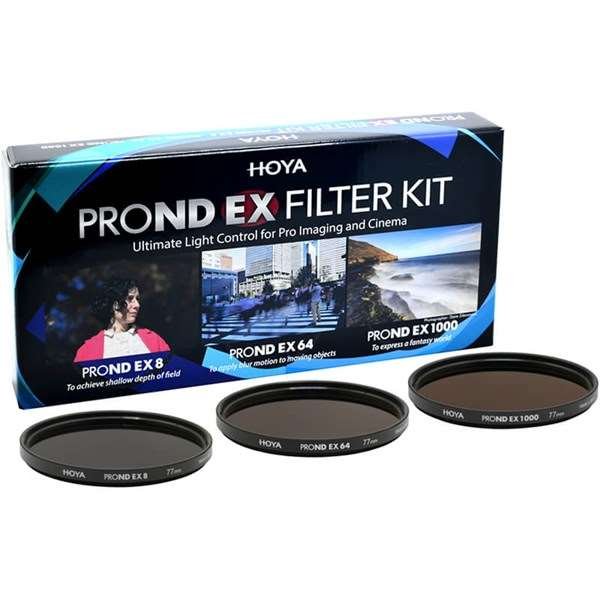 Hoya 77mm PRO ND EX Neutral Density Filter Kit (8/64/1000)
