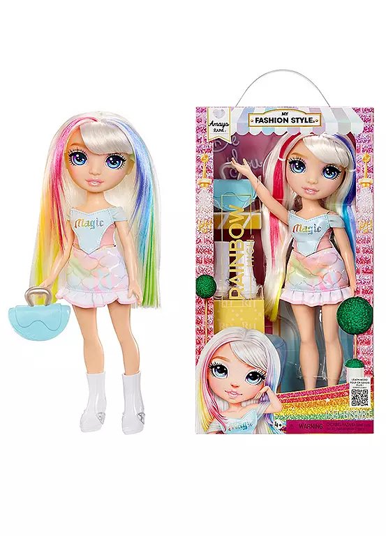 Rainbow High My Fashion Style Fashion Doll - Amaya, 11-inch Poseable Doll with Rainbow Outfit