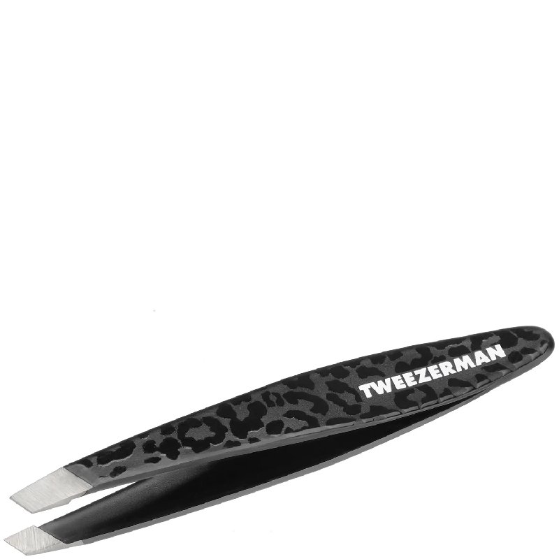Tweezerman Black Leopard Mini Slant Tweezer