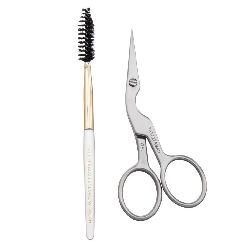 Tweezerman Brow Shaping Scissors and Brush