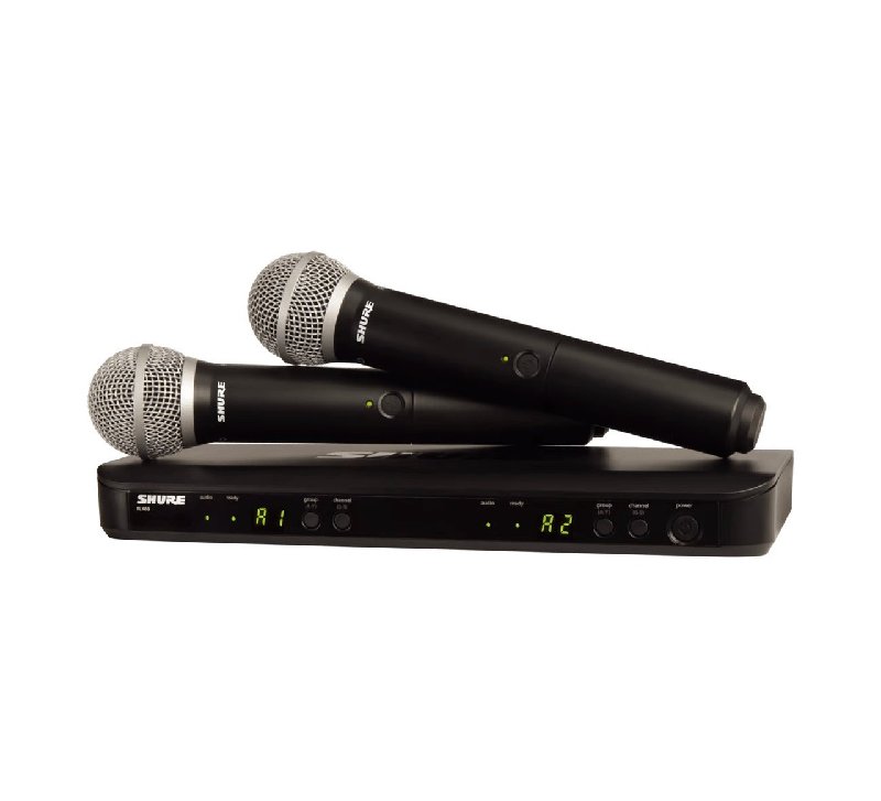 Shure BLX288 Dual Vocal Wireless System with 2x PG58 Microphones