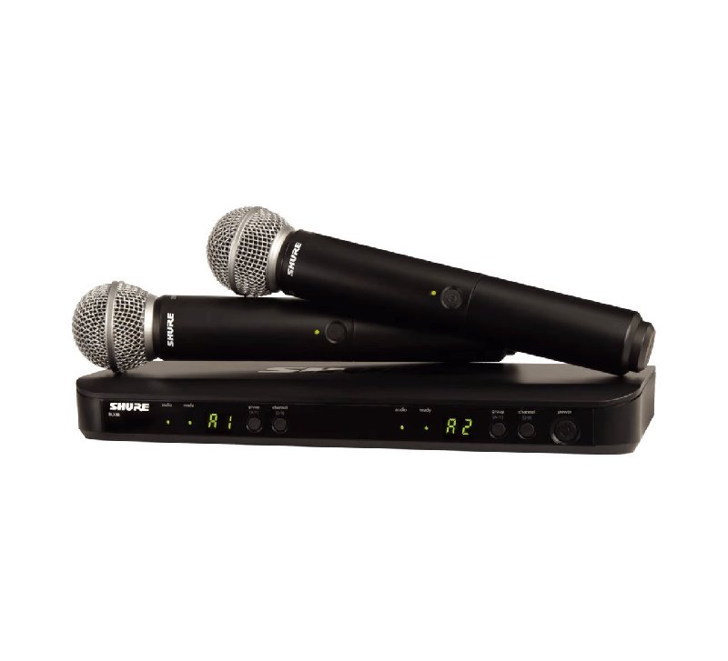 Shure BLX288 Dual Vocal Wireless System with 2x SM58 Microphones