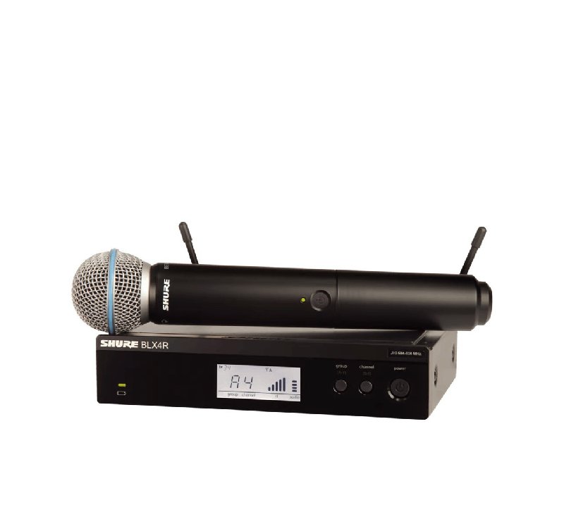 Shure BLX24R Wireless System with Beta 58A Microphone and Rack Mount