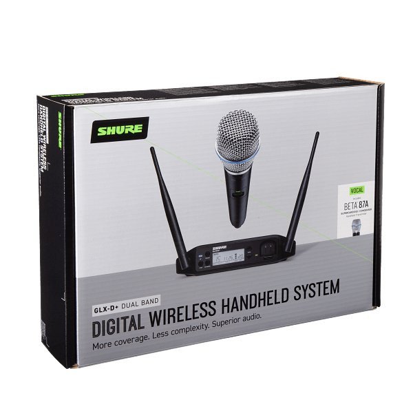 Shure GLXD24+ Digital Wireless Handheld System with BETA 87A Vocal Microphone