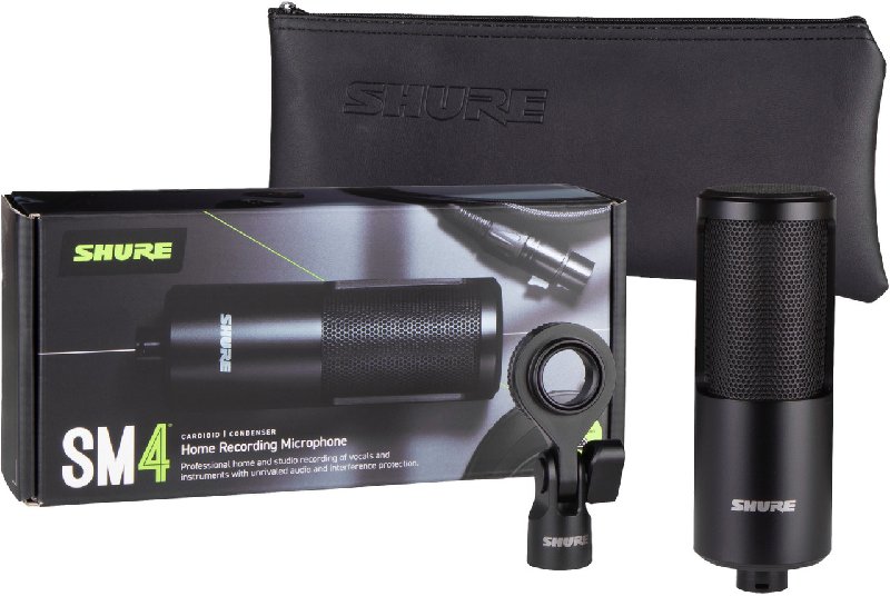 Shure SM4 Dual Diaphragm Condenser Microphone with Hard Mount