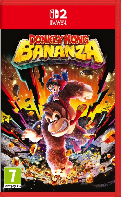 Donkey Kong Bananza Nintendo Switch 2 Game Physical Edition