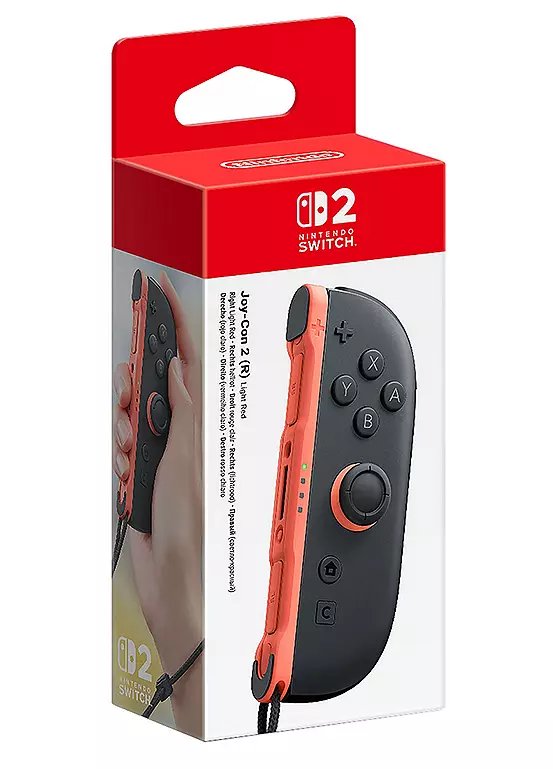 Nintendo Switch 2 Joy-Con 2 (R) Controller - Light Red