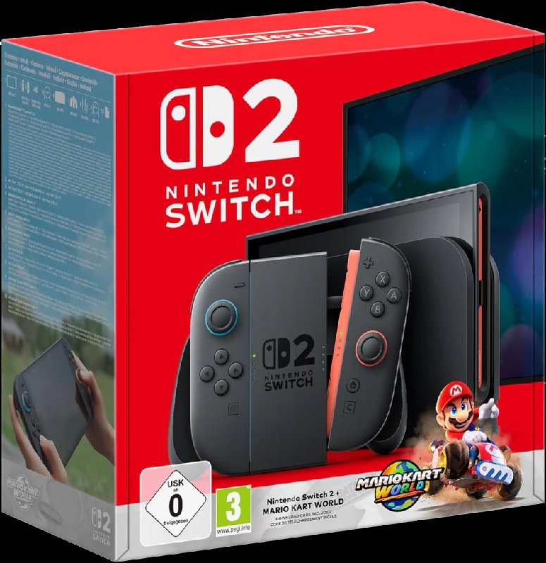 Nintendo Switch 2 Console with Mario Kart World Digital Download Bundle