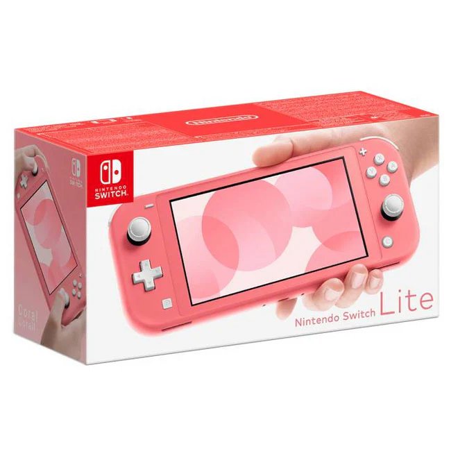 Nintendo Switch Lite Handheld Console in Coral