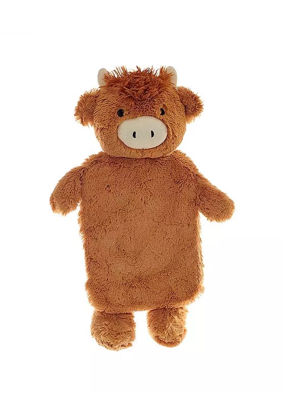 Aroma Home Highland Cow 2L Hot Water Bottle with Polyester Cover