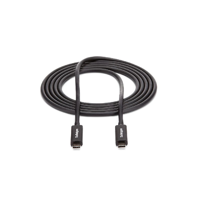 StarTech.com 2m Thunderbolt 3 USB-C Cable, 40Gbps, 100W Power Delivery, 5K Video