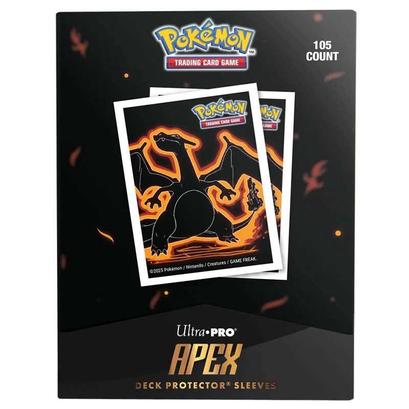 Ultra Pro Pokémon Neon Kanto Apex Deck Protector Sleeves - Charizard (105 Count)