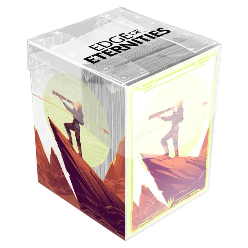 Ultra Pro Magic: The Gathering Edge of Eternities 100ct Sleeves and Clear Deck Box - Sami, Wildcat Captain