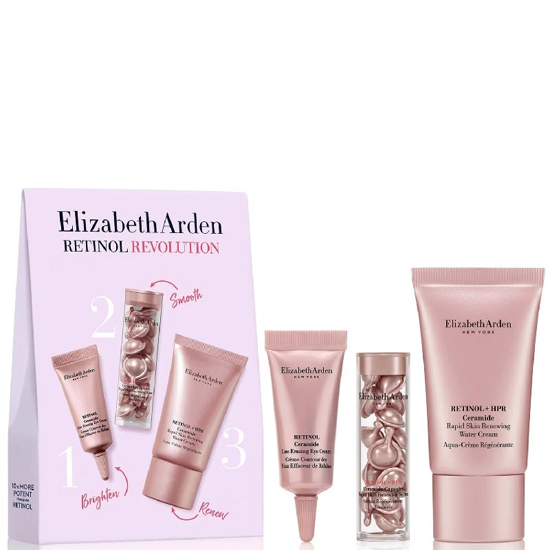 Elizabeth Arden Retinol + HPR Retinol Revolution Set with 15ml Water Cream, 14pc Serum & 5ml Eye Cream
