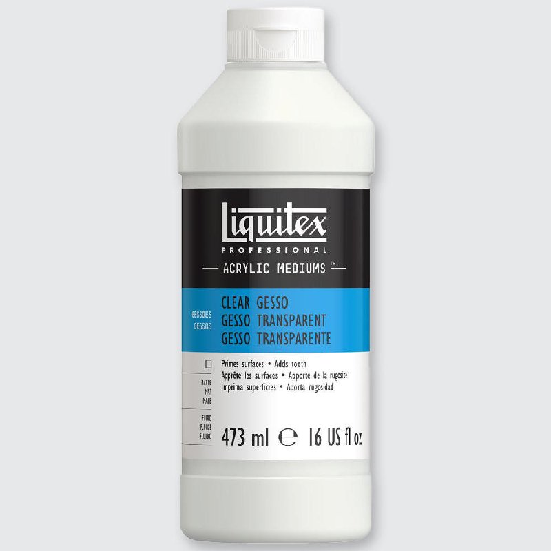 Liquitex Professional Clear Acrylic Gesso, 473 ml