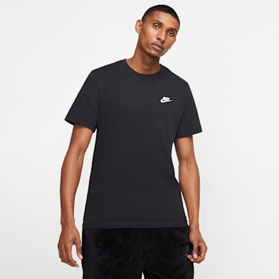 Nike Sportswear Club Men's T-Shirt - Black/White - XS