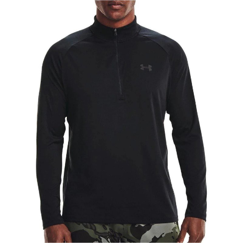 Under Armour Tech Half Zip Long Sleeve Men's Training Top - Black