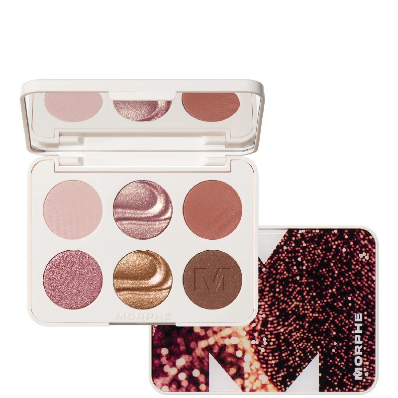 Morphe Outer Spice Eyeshadow Palette with 6 Rose Gold and Toasted Brown Shades