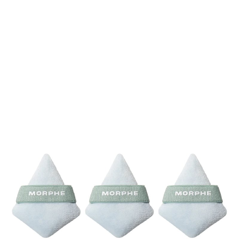 Morphe To The Point Mini Powder Puff Trio - Set of 3 Diamond-Shaped Puffs