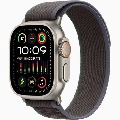 Apple Watch Ultra 2 GPS + Cellular 49mm Titanium Case with Blue/Black Trail Loop - M/L