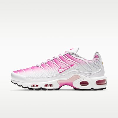 Nike Air Max Plus Women's Shoe - White/Pink Foam/Black/Fire Pink - Size 6