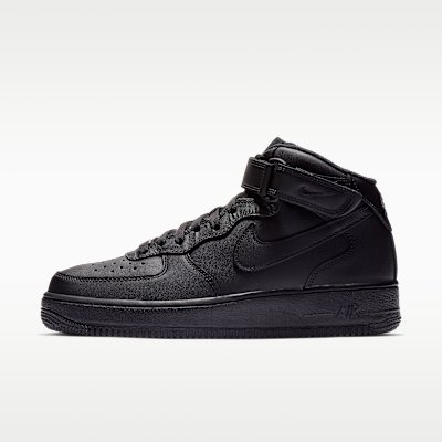 Nike Air Force 1 Mid '07 Men's Shoe - Black/Black - Size 6