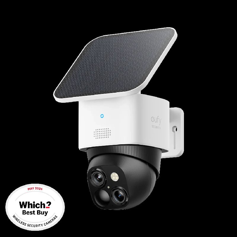 Eufy SoloCam S340 Wireless Outdoor Security Camera with Dual Lens and Solar Panel