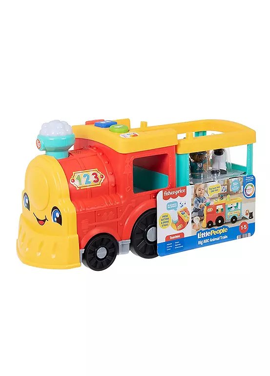 Fisher-Price Little People Big ABC Animal Train Toy with 5 Animal Figures