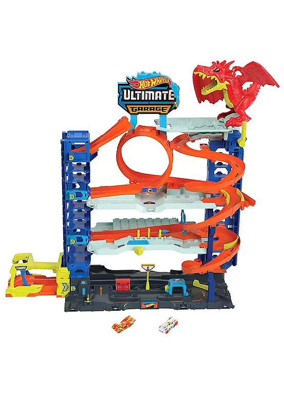 Hot Wheels City Ultimate Garage Playset with Two Cars
