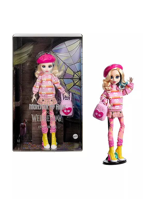 Monster High Wednesday: Enid Sinclair Doll with Beret and Backpack Accessories