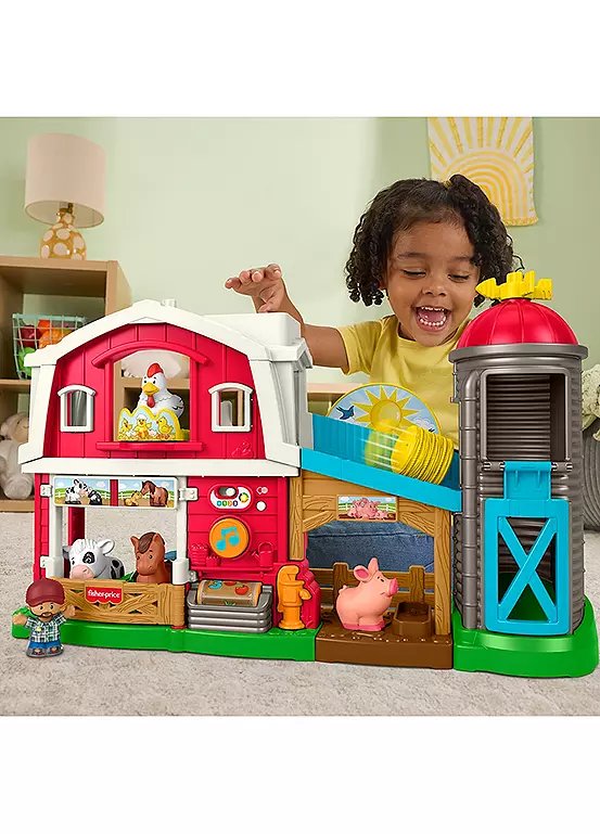 Fisher-Price Little People Caring Fun Animal Farm Playset with Smart Stages Technology